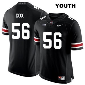 Youth NCAA Ohio State Buckeyes Aaron Cox #56 College Stitched Authentic Nike White Number Black Football Jersey GG20J31JQ